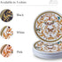 SILVER SPOONS White and Gold Plastic Dinner Plates for Party (10 PC) Heavy Duty Disposable Dinner Set 9", Fine China Look Dishes for Baby Showers,...