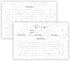 Blank Recipe Cards Double Sided 4x6 - Set of 50 thick Black and White Florals Farm Recipe Cards 4x6- Recipe Cards for Bridal Shower and Mother's D...