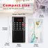 Mini Pocket FM Walkman Radio Portable Battery Radio with Recorder, Lock Key, SD Card Player, Rechargeable Battery Operated, by PRUNUS(NO AM)...