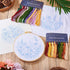 Magibeads 3 Sets Flower Leaf Water Soluble Embroidery Starter Kit Cross Stitch Patterns Crochet Kit with Embroidery Thread Fabric Instruction Knit...
