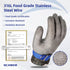 Schwer SlicePro ANSI A9 Cut Resistant Glove PR1706, Stainless Steel Mesh Metal Glove, Food Grade for Kitchen Cooking, Butcher Meat Cutting, Oyster...