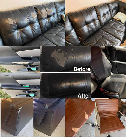 Leather Repair Patch for Couches 17X55inch Large Self-Adhesive refinisher cuttable reupholster Tape Patches kit for Couch Car Seats Furniture Sofa...