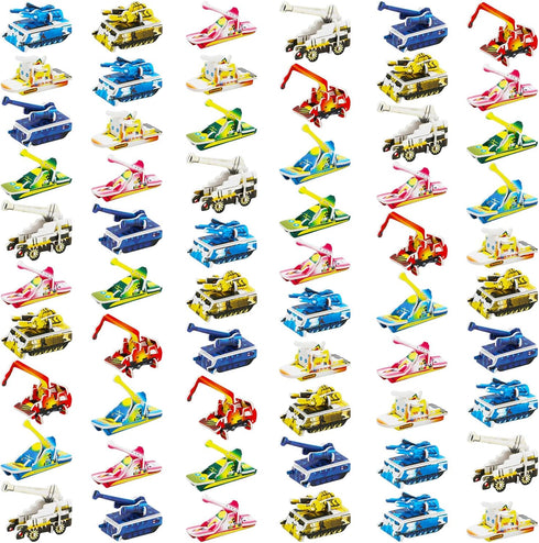 ONEST 60 Pieces Foam Artillery Tank for Kids Paper Tank Party Favors Goodie Bag Stuffers Outdoor Tank Toys for Classroom Prizes Boys and Girls...