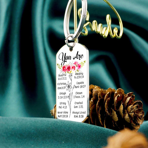 Christian Gifts for Women Teen Girl Inspirational Gifts Birthday Gifts For Women Christian Keychain Inspiration Religious Gifts Ideas For Wife Dau...