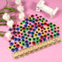 TOAOB 300pcs 12mm Googly Wiggle Eyes Self Adhesive Round Plastic Craft Sticker Eyes DIY Arts Scrapbooking Accessories Red Dark Green Blue Pink Yel...