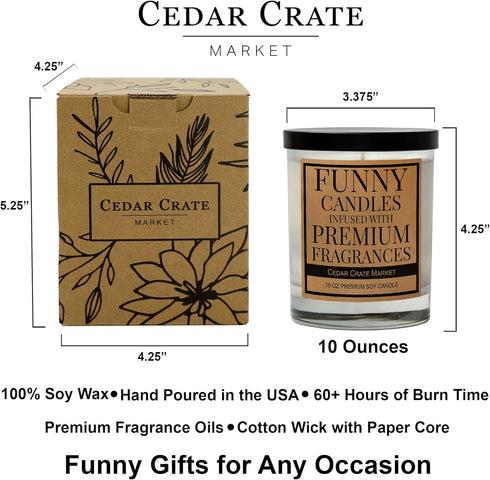 Funny Candles - Funny Gifts for Women, Gifts for Men, Best Friend, Friend Gifts, BFF Gifts, Friendship, Gifts for Her, Him, Boss, Coworker Gifts, ...
