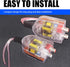 2 PCS Car High Frequency to Low Frequency Output Converter, Speaker Output to RCA Line Control Audio Signal Adapter, CD Player High and Low Modifi...