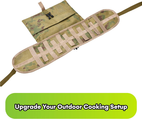 Grippi Hanging Camping Utensil - Tableware Storage Organizer - Compact Waterproof Bag for Outdoor Cooking Enthusiasts - Camp Kitchen Equipment - C...