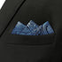 S&W SHLAX&WING Ties for Men Blue Paisley Matching Pocket Square Only...