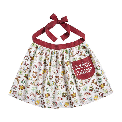 Mud Pie Children's Christmas Mom and Me Cookie Aprons, One Size Fits Most, 2T-5T, Multi...