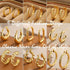 9 Pairs Gold Hoop Earrings for Women, 14K Gold Plated Lightweight Chunky Twisted Hoop Earrings Set for Gift...