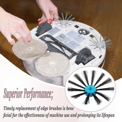 1624772 Edge Brushes Replacement for Bissell SpinWave Wet & Dry Robotic Vacuum, 2 Pack, 2859J, 28599, 3115, 28597,2859W,2859T, 28596,2859Z...