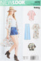 NEW LOOK 6378 Misses' Easy Kimonos with Length Variations Sewing Kit, Size A (XS-S-M-L-XL)...