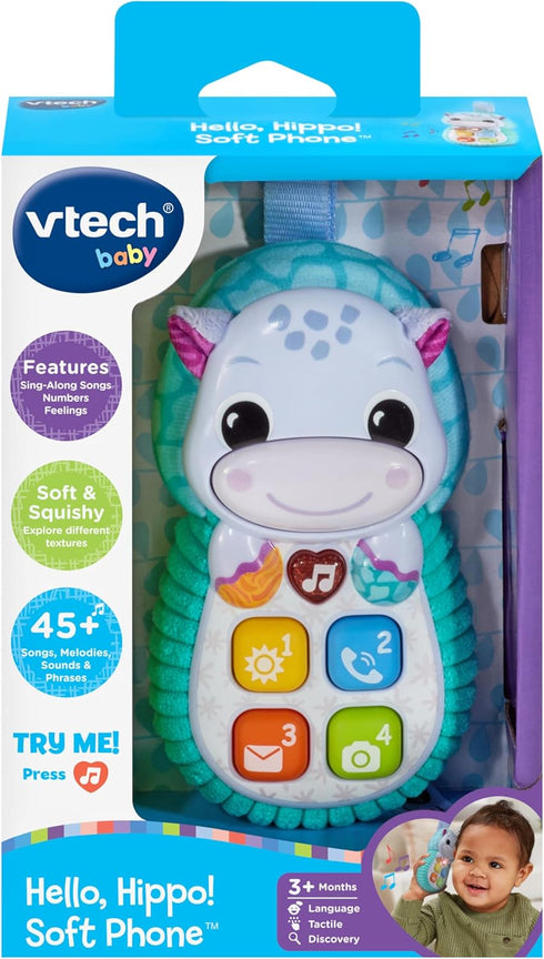 VTech Baby Hello, Hippo! Soft Phone, Small...