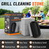 Upgrade Large Size Grill Cleaner, Grill Cleaning Stone with Heat-resistant Handle,Non-toxic Material Grill Cleaning Blocks Removing Stains for BBQ...