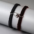 COLORFUL BLING Matching Mutual Attraction Couple Bracelets Long Distance His and Hers Adjustable Braided 8 Infinity Love Heart Friendship Bracelet...