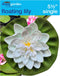 Floating Lily, 5 ½” Diameter, Plastic Plant, Pond/Aquarium Decoration...