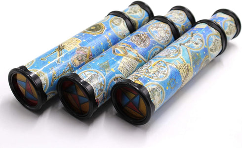 3 Pack Magic Kaleidoscope Toy for Kids Adults 3D Mirror Lens Kaleidoscope Party Favors Stretchable Long Classic Kaleidoscope Toy Educational Scien...