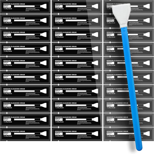 Sensor Cleaning Swabs for APS-C Sensors of DDR DSLR or SLR Camera (30 Packs of 16 mm Sensor Cleaning Swabs) (HCS-16-30)...