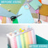 Caydo 12 Pieces Scrapbook Paper Storage with Sticky Index Tabs for Holding 12 x 12 Inch Scrapbook Paper, Cardstock, Vinyl Paper, Photos and Paper ...