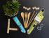TO GO WARE Reusable Bamboo Utensil Travel Set | Includes Fork, Knife, Spoon, Chopsticks, & Carabiner Clip | Made from Sustainable Materials | Perf...