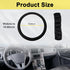 Car Elastic Stretch Steering Wheel Cover, Soft Microfiber Breathable Ice Silk, Universal 15 Inch Anti-Slip Auto Steering Wheel Protector, Fit Car,...