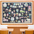 Pasimy 85 Pcs Classroom Bulletin Board Decoration Classroom Decoration Bulletin Board Cutouts Set for Holiday School Wall Door Chalkboard Decorati...