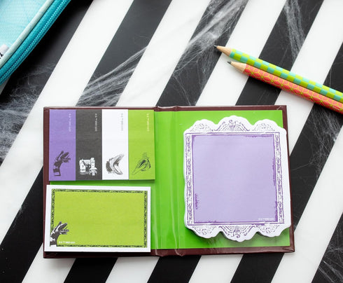 Beetlejuice Handbook for The Recently Deceased Handbook Sticky Note and Tab Box Set | Notepad Stationery Paper, School and Office Supplies...