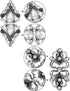 4 Pieces Rhinestone Sweater Swirl Clip Cloak Cape Clips Vintage Cardigan Clips Shawl Collar Clasp Dress Shirt Brooch Clip (Silver Retro Style)...