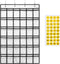 36 Clear Pockets Classroom Pocket Chart for Cell Phones, Pocket Chart for Calculator Phone Holder with 36 Number Stickers and Hooks (White)...