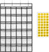 36 Clear Pockets Classroom Pocket Chart for Cell Phones, Pocket Chart for Calculator Phone Holder with 36 Number Stickers and Hooks (White)...