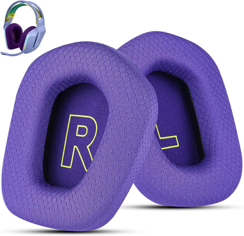 Fabric Replacement Ear Pads for Logitech G733 Gaming Headset, Also Fit Logitech G335 Wireless Headphone, EarPads Accessories with Soft Mesh Fabric...