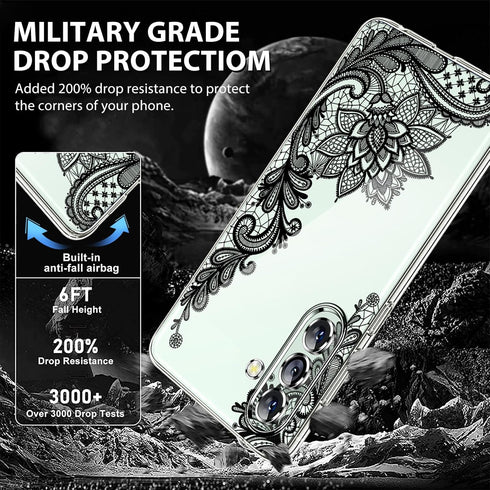 Galaxy S23 FE Phone Case for Samsung S23 FE 5G Case Clear Cute Slim Thin for Women Soft Flexible Silicone TPU Cover for Samsung Galaxy S23 FE Case...