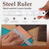Craft Hobby Knife Exacto Knife with 15 Pcs Stainless Steel Blade Kit, 1pcs Steel 15CM Ruler and Carving Pattern Description Paper, hobby knife for...