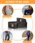 Buckle Free Belt for Women Men, Black Elastic Waist Adjustable Stretchy Invisible Buckleless Belt for Jeans Pants Shorts...