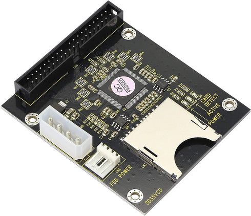 GINTOOYUN SD SDHC SDXC MMC to 3.5" 40Pin Male IDE Adapter Card SD Memory Card to IDE Hard Disk Drive Adapter...