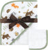 Hudson Baby Unisex Baby Cotton Hooded Towel and Washcloth, Woodland, One Size...