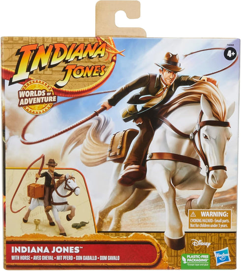 Indiana Jones Worlds of Adventure with Horse Action Figure Set, 2.5-inch, Action Figures for Kids Ages 4 and Up...