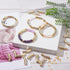 NBEADS about 200 Pcs Acrylic Curved Tube Beads Making Kit, Including 100 Pcs Gold UV Plating Acrylic Tube Beads 100 Pcs Brass Heishi Spacer Beads ...