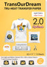 TransOurDream Upgraded Iron on Heat Transfer Paper for T Shirts (8.5x11'', 15 Sheets) Iron-on Transfers Paper for Light Fabric Printable Heat Tran...