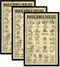 VLPGifts Magical Herbs And Their Uses Poster - Magic Herbs Kitchen Poster - Set Of 3 Posters Herbs - Wall Decor No Frame Poster, 11”x17”, White...