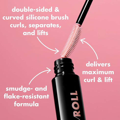 e.l.f. Lash 'N Roll Mascara, Curling Mascara For Visibly Lifted Lashes, Lifts & Separates Lashes. Long-Lasting Formula, Vegan & Cruelty-Free, Pitc...