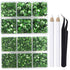LPBeads 6400 Pieces Hotfix Rhinestones Peridot Flat Back 5 Mixed Sizes Crystal Round Glass Gems with Tweezers and Picking Rhinestones Pen...