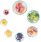 Modfamily Silicone Stretch Lids (7 pack, includes EXCLUSIVE XL SIZE), Reusable, Durable & Expandable to Fit Many Container Sizes & Shapes. Superio...