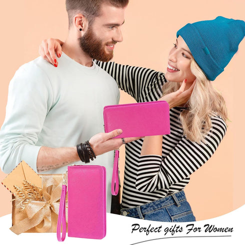 Chelmon Womens Wallet Leather RFID Blocking Purse Credit Card Clutch...