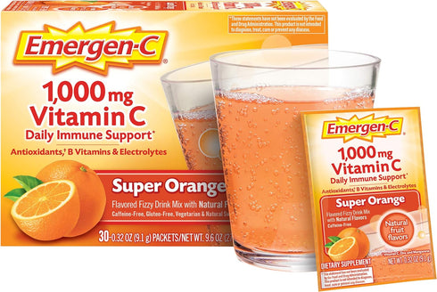 Emergen-C 1000mg Vitamin C Powder for Daily Immune Support Caffeine Free Vitamin C Supplements with Zinc and Manganese, B Vitamins and Electrolyte...
