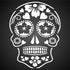 Day of The Dead Sugar Skull Stencil, 6.5 x 8.5 inch (M) - Halloween Decor Stencils for Painting Template...