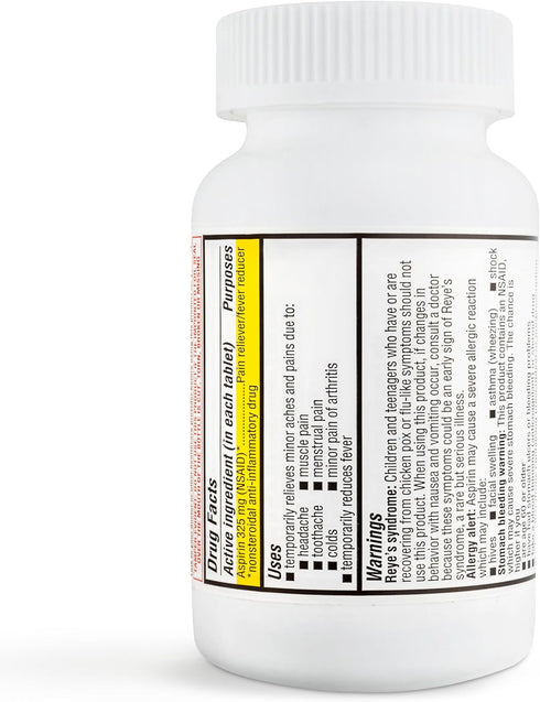 TIME-CAP LABS, INC. Timely 300 Count Regular Strength Aspirin 325mg for Adults - Compared to Bayer - Coated Regular Strength Aspirin Tablets - Pai...
