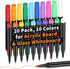 20 Liquid Chalk Markers for Acrylic Fridge Calendar Clear Glass Dry Erase Board Refrigerator White Board Mirror Window Wet Erase Markers Ultra Fin...