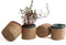 Jute Planter Basket-Woven Jute Rope Covers for Decorating Indoor/Outdoor Succulents, Small Plant Pots-Set of 4-Multi-Purpose Storage Bins 4.5 in -...